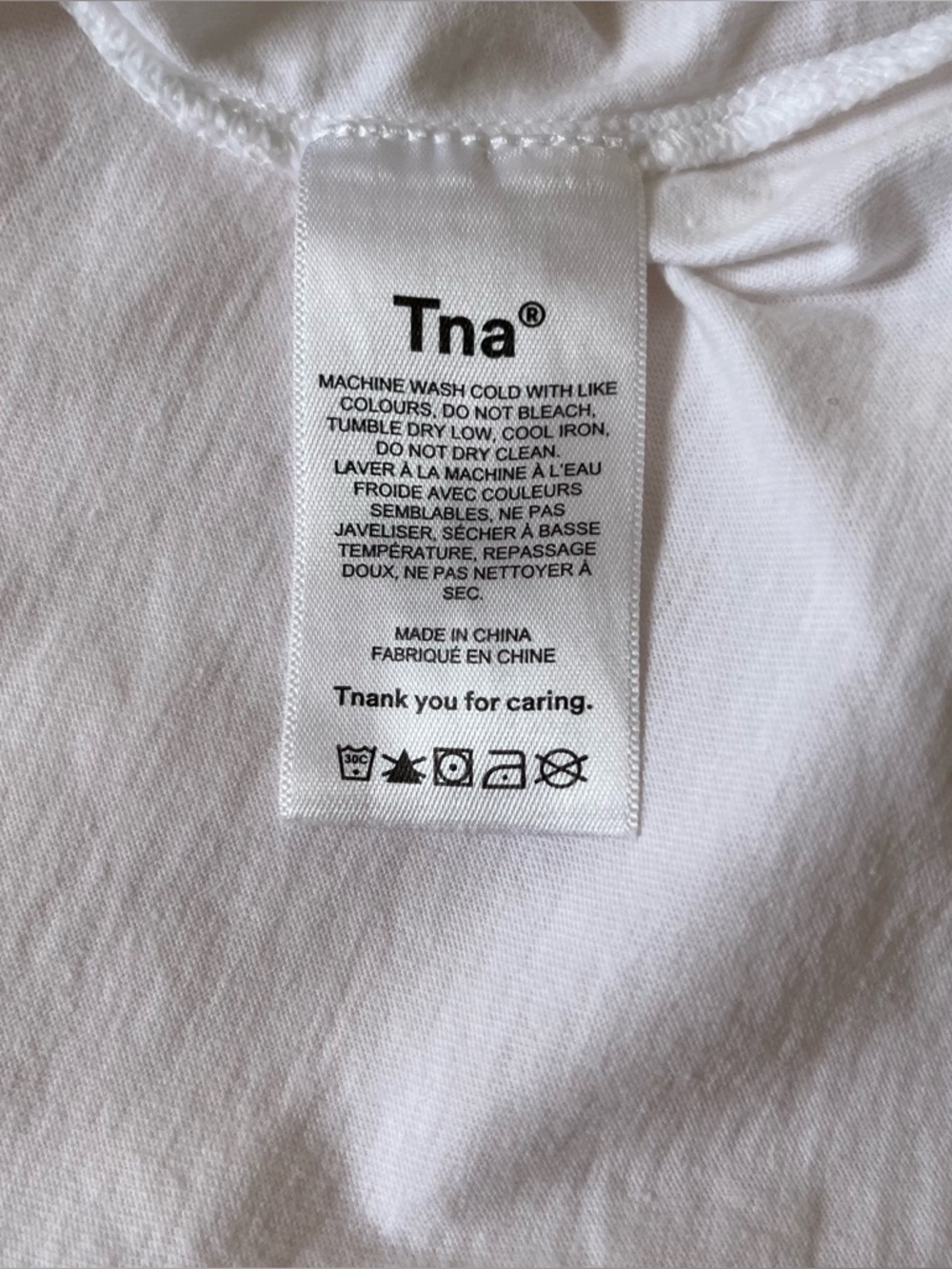 Aritzia Tna⎜BOYFRIEND LONGSLEEVE⎜WHITE - Picture 9 of 10